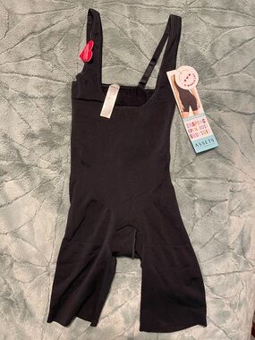 Assets By Spanx Black Shaping Open-Bust Bodysuit